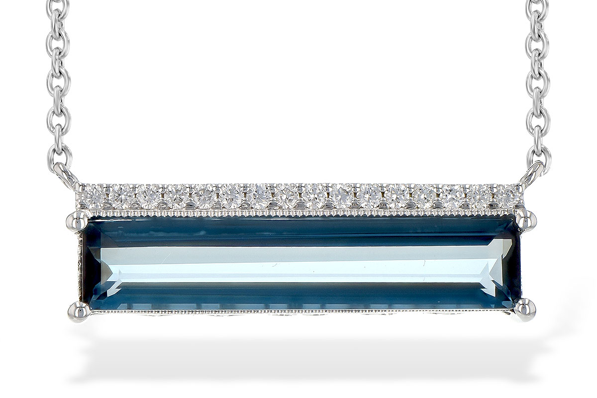 M244-96958: NECK 2.70 LONDON BLUE TOPAZ 2.80 TGW