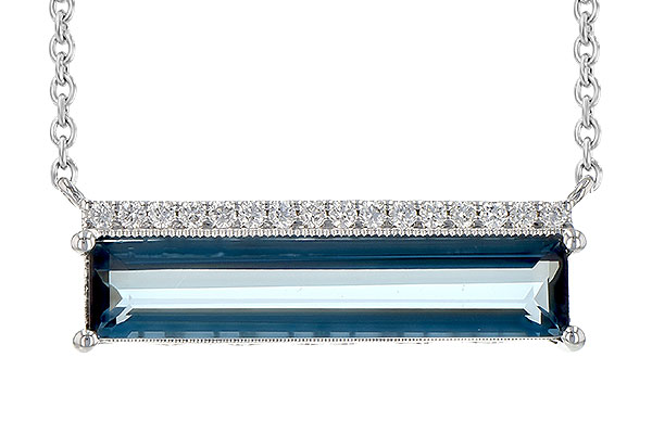 M244-96958: NECK 2.70 LONDON BLUE TOPAZ 2.80 TGW