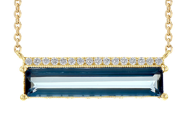 M244-96958: NECK 2.70 LONDON BLUE TOPAZ 2.80 TGW