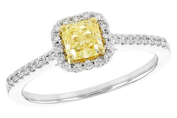 M327-64203: LDR .77 FANCY YELL DIA .95 TW (GIA6262455580)