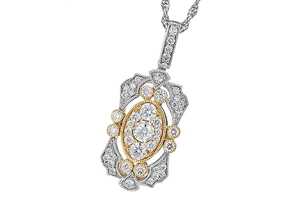 M327-69676: NECKLACE .50 TW