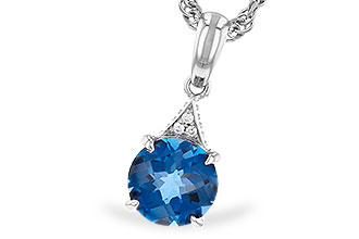 M328-59667: NECK 1.60 LONDON BLUE TOPAZ 1.61 TGW (7MM RD)