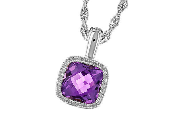 M328-61458: NECKLACE .82 AMETHYST