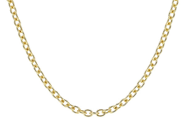 M328-61485: CABLE CHAIN (18IN, 1.3MM, 14KT, LOBSTER CLASP)