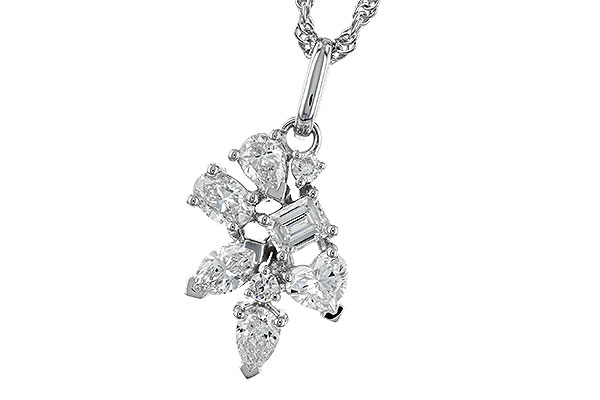 M328-61503: NECKLACE .90 TW FANCY CUT DIAS