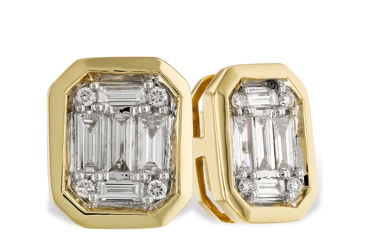 M328-61512: EARRINGS .24 BAG .28 TW