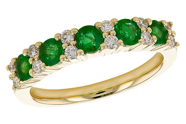 M328-62430: LDS WED RG .70 EMERALD .94 TGW