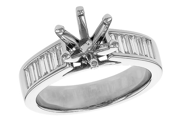 M329-46058: LDS SEMI DIA RG .50 TW BAGUETTES