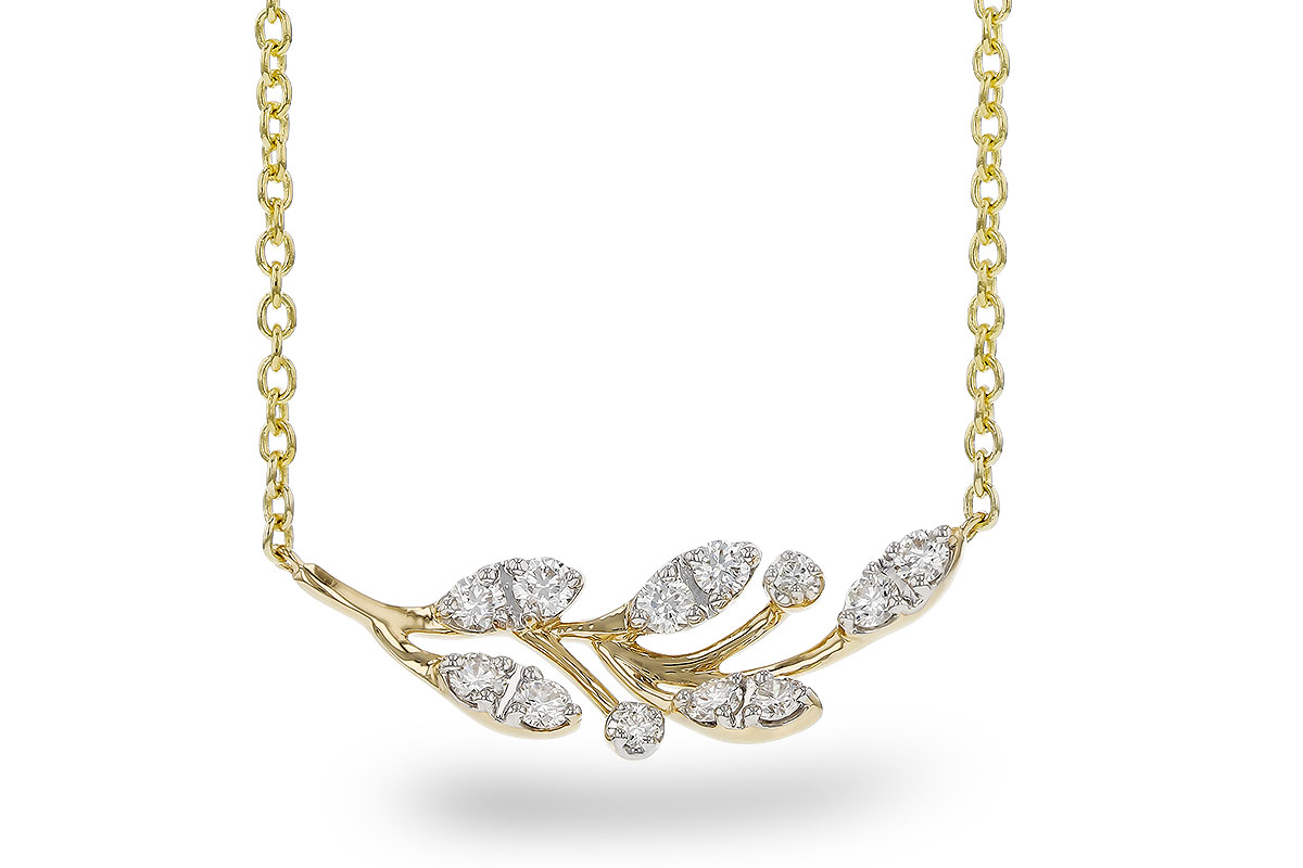 M329-48730: NECKLACE .32 TW (18")