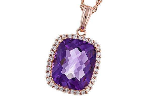 M329-48776: NECKLACE 4.57 AMETHYST 4.81 TGW (12x10MM CU)