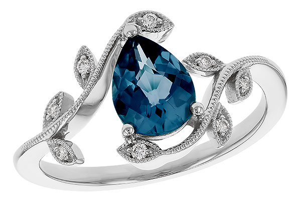 M329-49694: LDS RG 1.20 LONDON BLUE TOPAZ 1.26 TGW (8x6MM LBT)