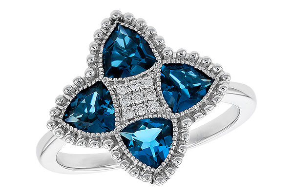 M329-50549: LDS RG 1.62 LONDON BLUE TOPAZ 1.66 TGW