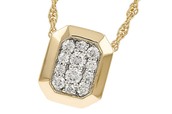 M329-52376: NECKLACE .25 TW