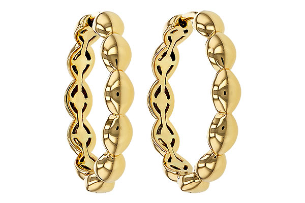 M329-53285: GOLD EARRINGS (21MM)