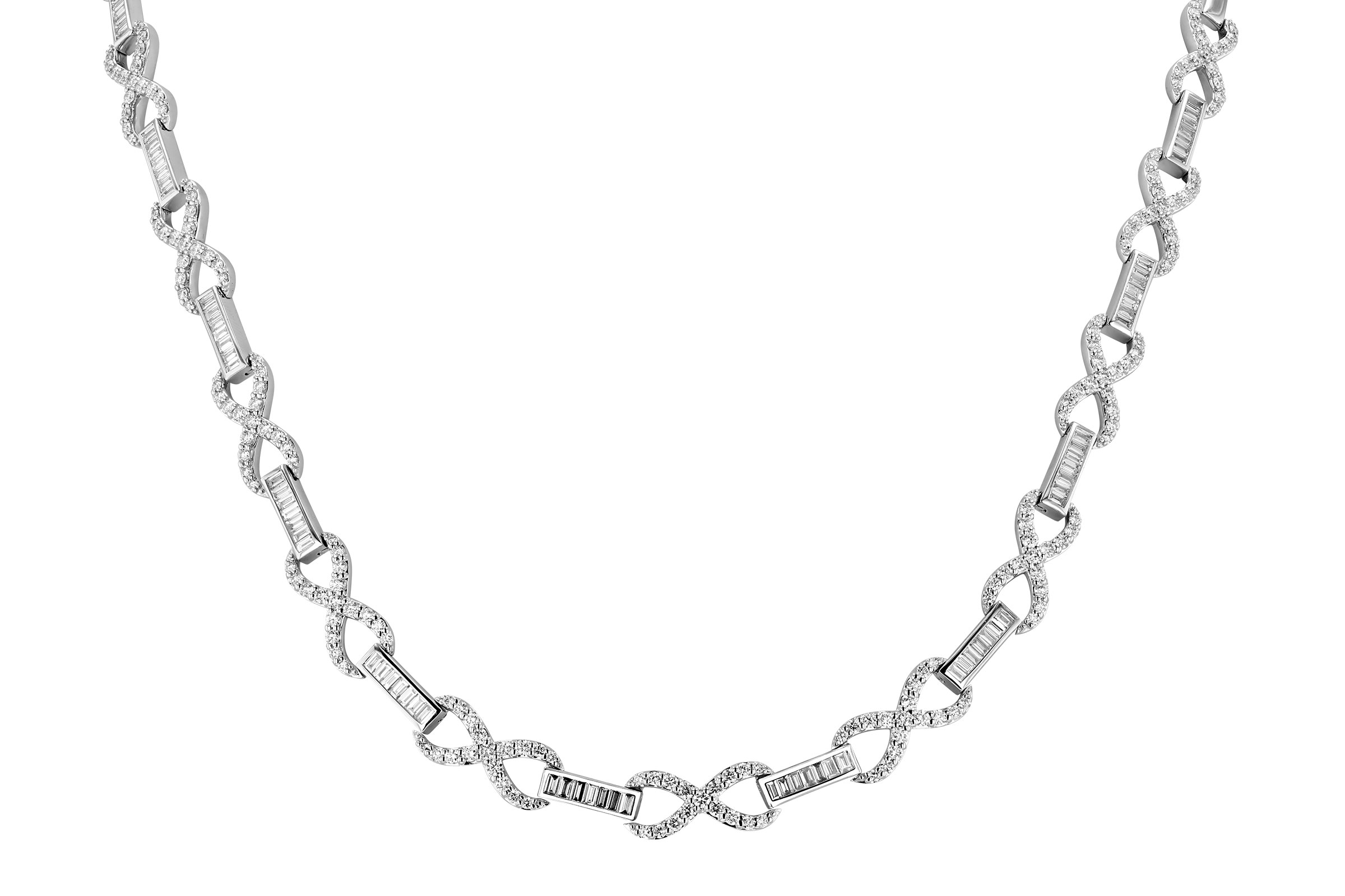 M330-38794: NECKLACE 1.42 TW BAG 3.62 TW (17")