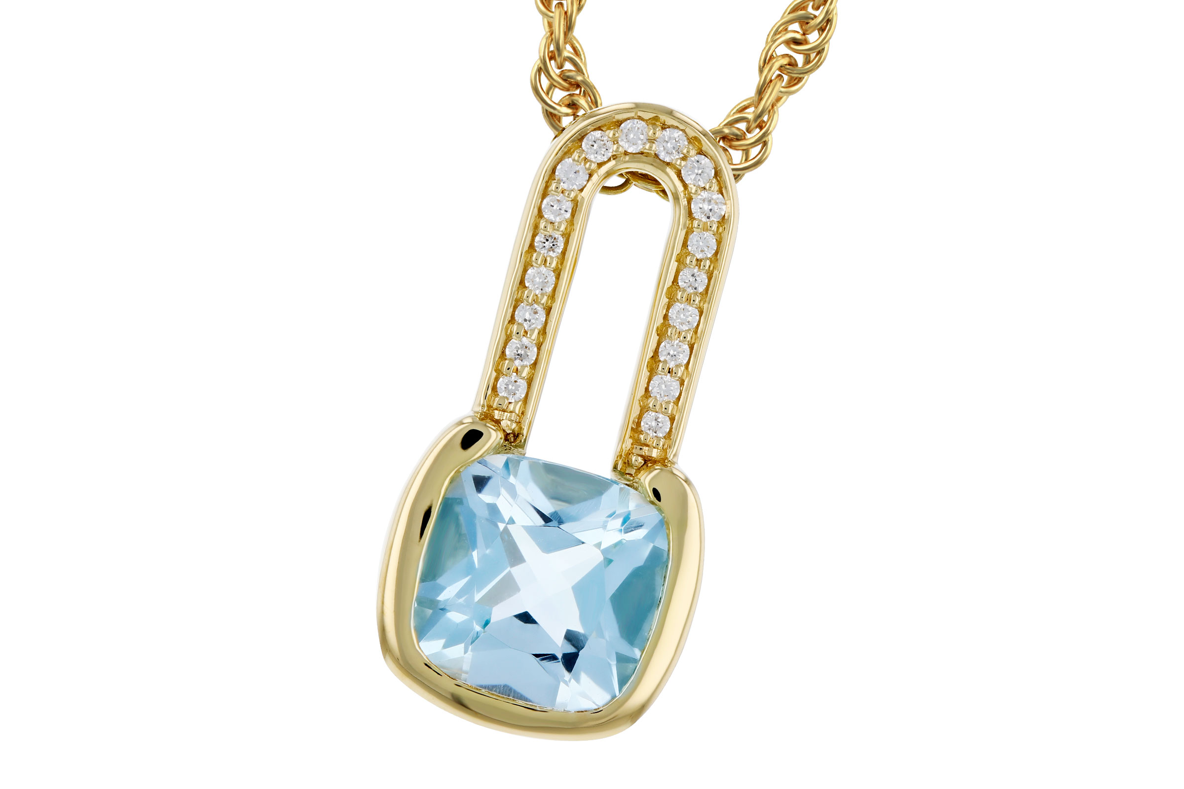 M330-39649: NECKLACE .91 SKY BLUE TOPAZ .95 TGW (6MM BT)