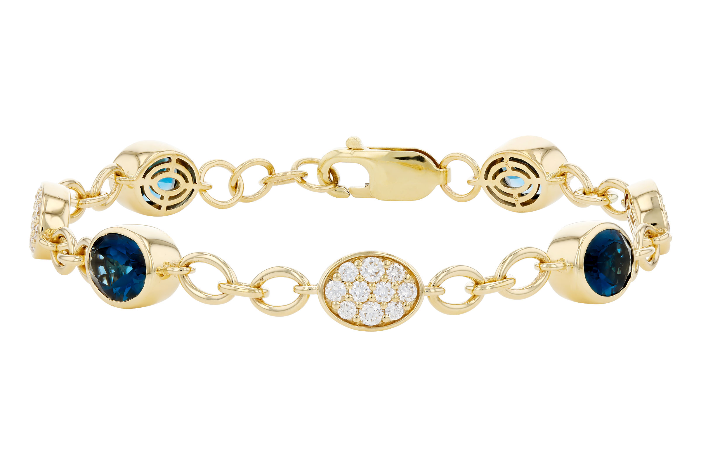 M330-39694: BRACELET 5.24 TW LONDON BLUE TOPAZ 6.00 TGW (7")